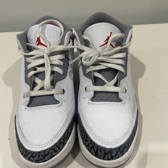 Size 2Y Air Jordan 3 Retro “Fire Red” Athletic Basketball Shoes DM0966-160 - Picture 3 of 8